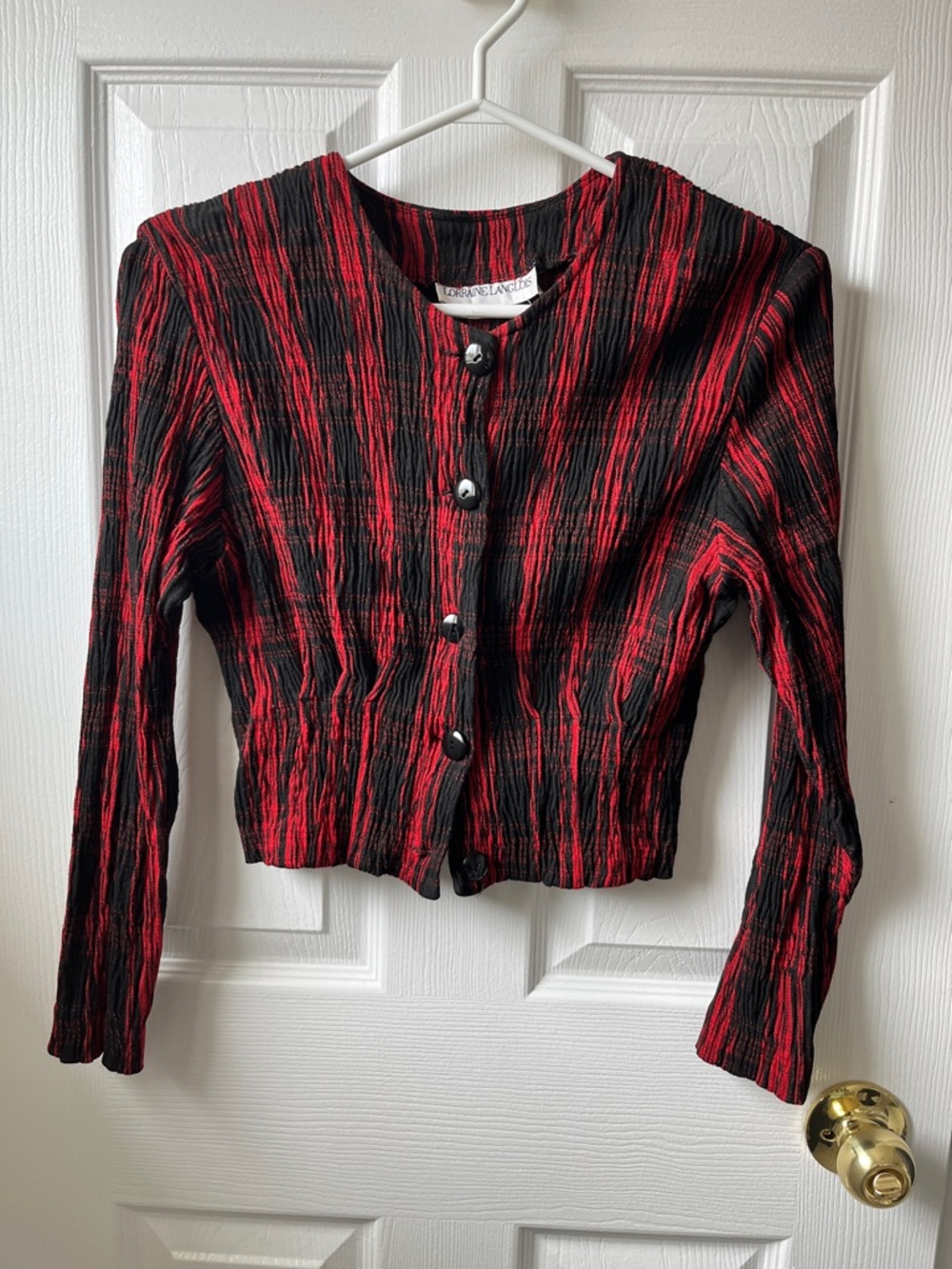 Vintage Made in Canada Cropped Cardigan